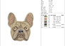 do pet and dog face embroidery digitize with in hr dst, pes